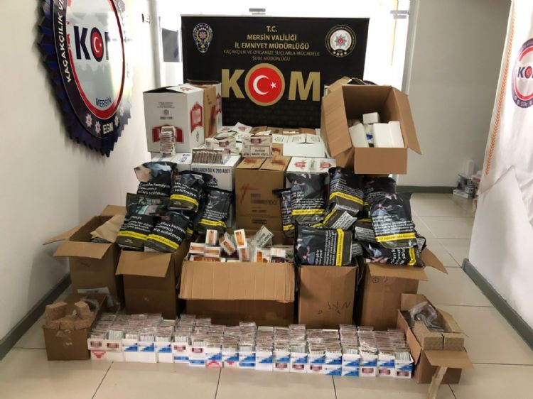 Mersin’de 3 milyon 310 bin bandrolsz makaron ele geirildi