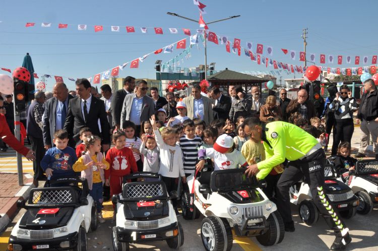 ocuklar iin trafik eitim park ald