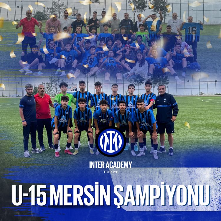 Mersinterspor U15 ampiyonu