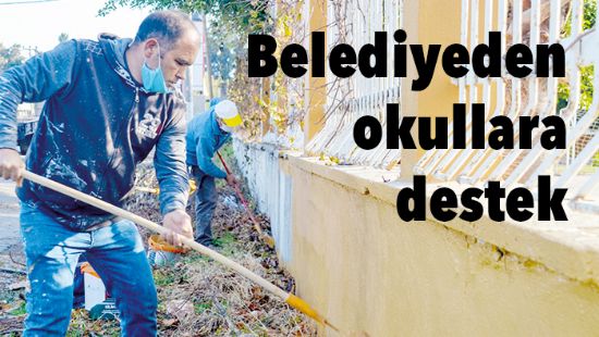Belediyeden okullara destek
