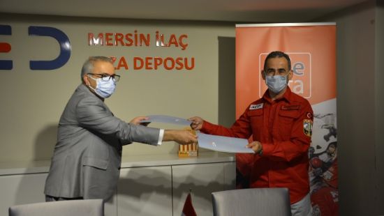 Mersin Ecza Deposu ile AKUT aras�nda sponsorluk anla�mas� imzaland�