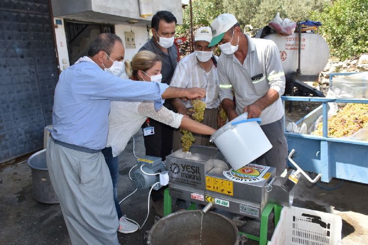 Tarsus Belediyesinden kylere zm skma ve sala makinas