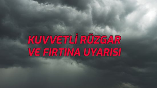 Akdeniz’de frtna uyars