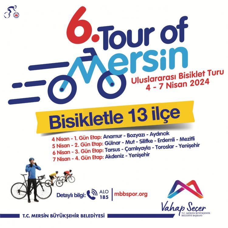 6. TOUR OF MERSN ULUSLARARASI BSKLET TURU BALIYOR